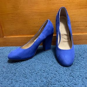 Women's Blue Block Heels